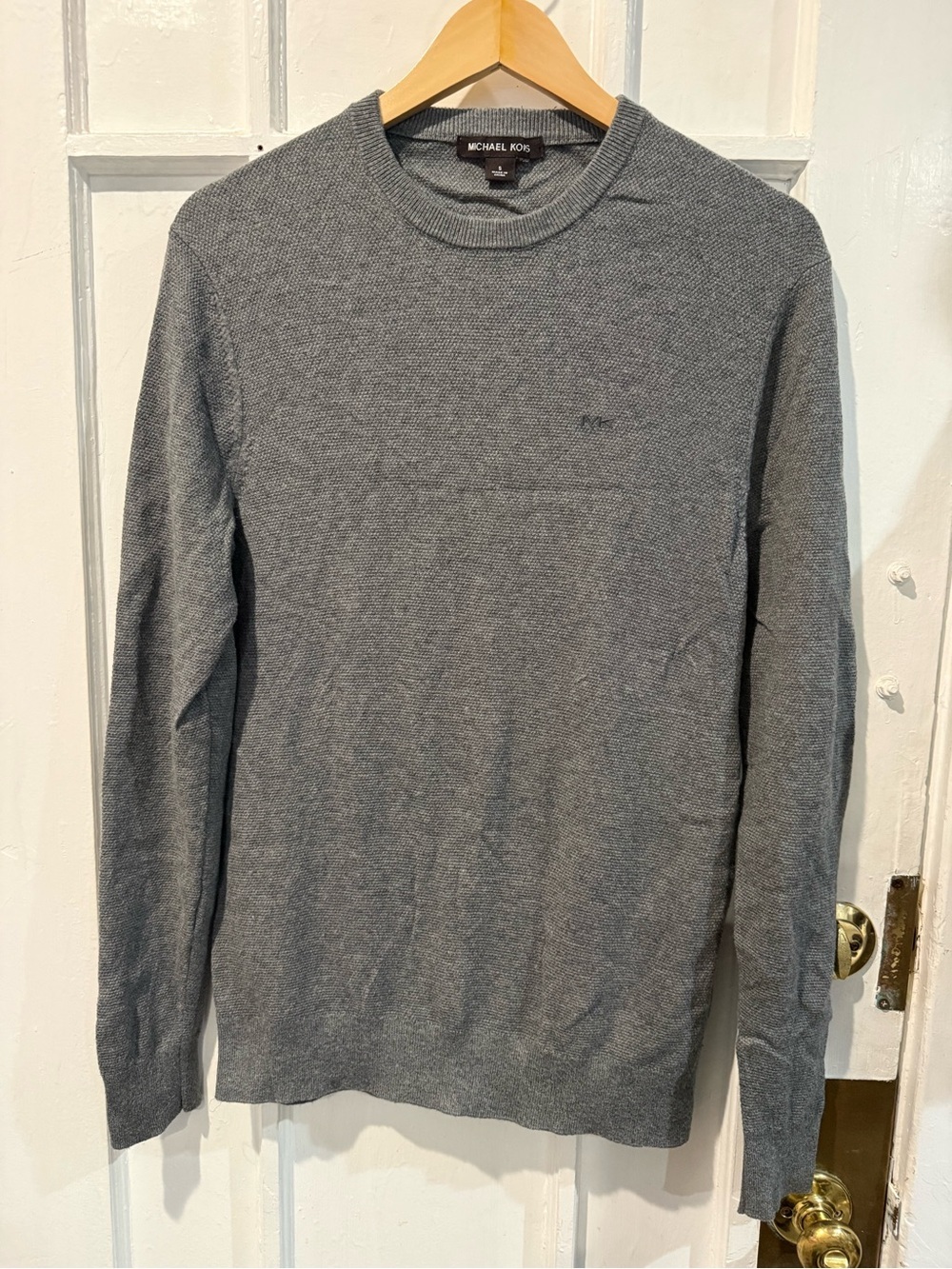 Michael Kors Men's Heather Gray Crewneck Sweater